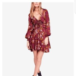 Free People Printed Mini Dress Size 4